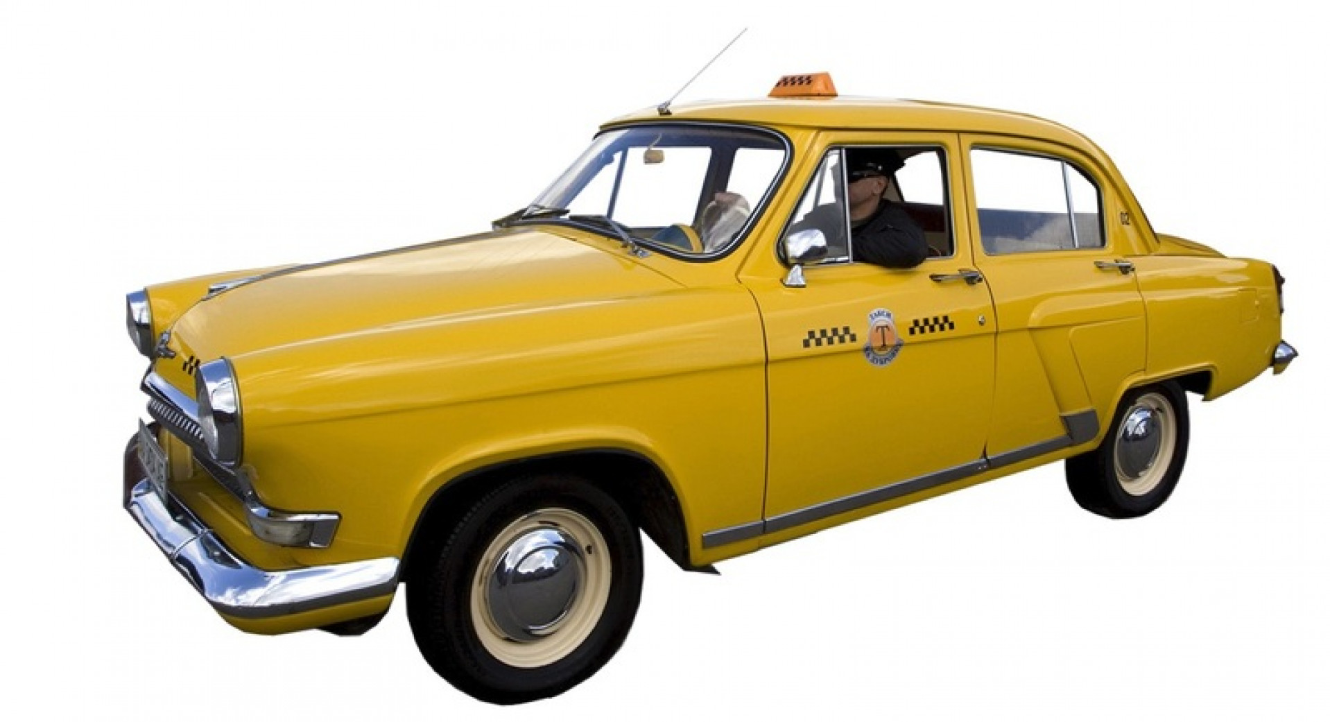 Taxi old на белом фоне