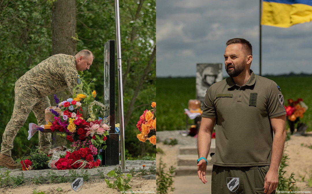 На Житомирщині відкрили пам'ятник льотчику Степану Тарабалці: 13 березня 2022 року загинув у повітряному бою