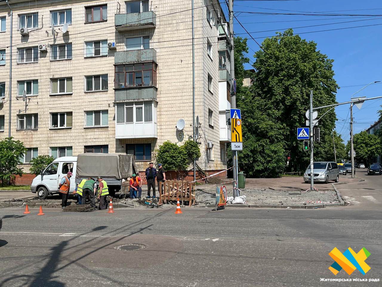 У Житомирі облаштовують безбар'єрний маршрут по Київській: загалом витратять 13,5 млн грн