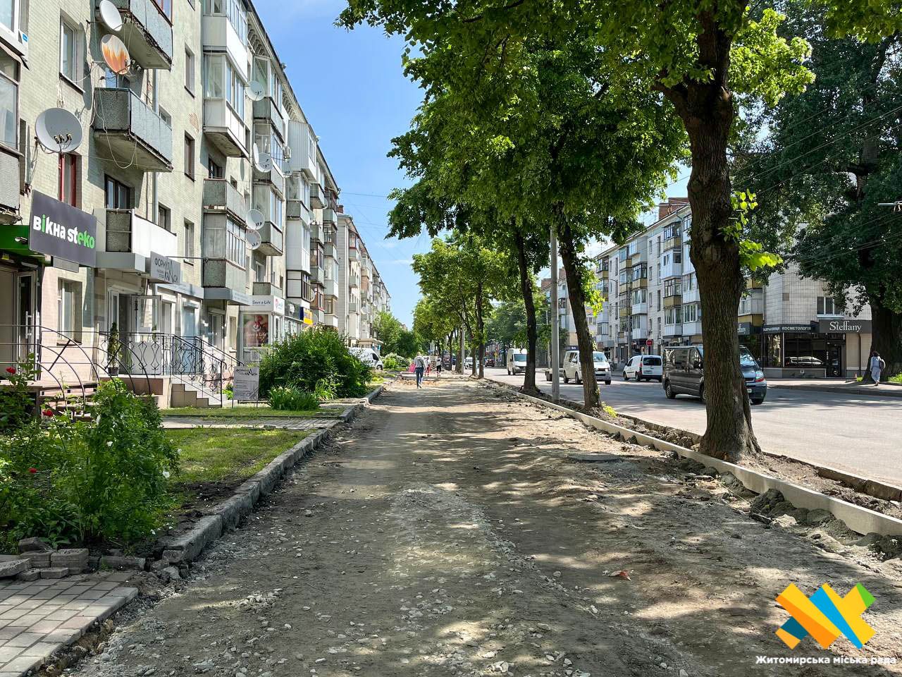 У Житомирі облаштовують безбар'єрний маршрут по Київській: загалом витратять 13,5 млн грн