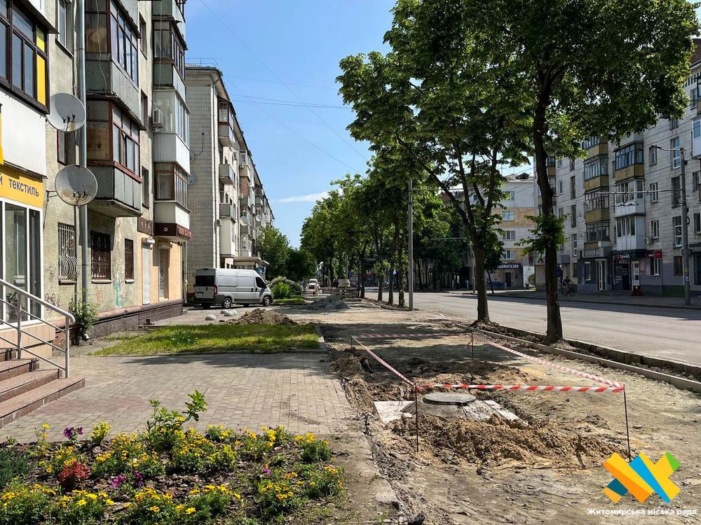 У Житомирі облаштовують безбар'єрний маршрут по Київській: загалом витратять 13,5 млн грн