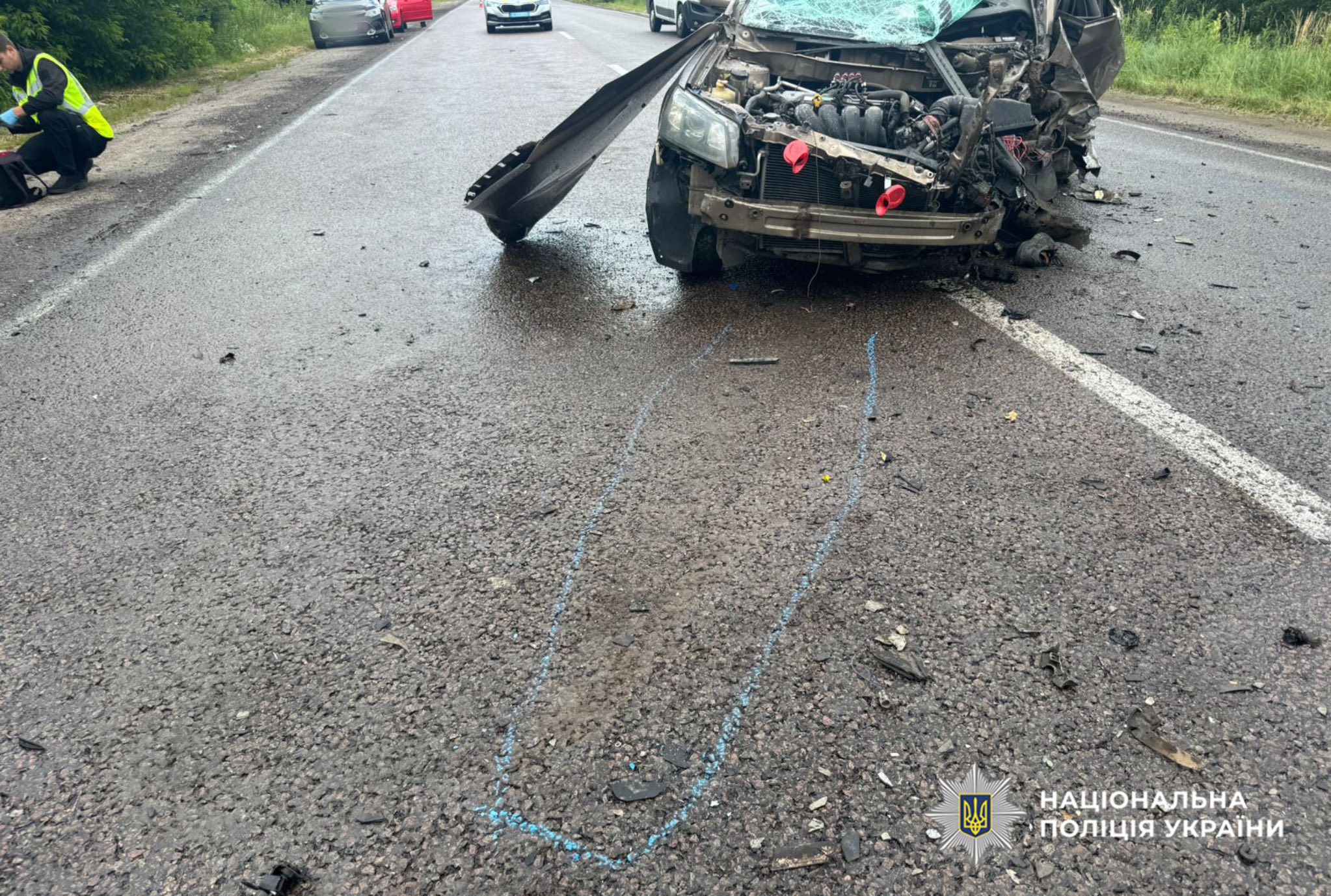 Деталі ДТП поблизу Оліївки: зіткнулися зустрічні легковики та обидва водії в лікарні