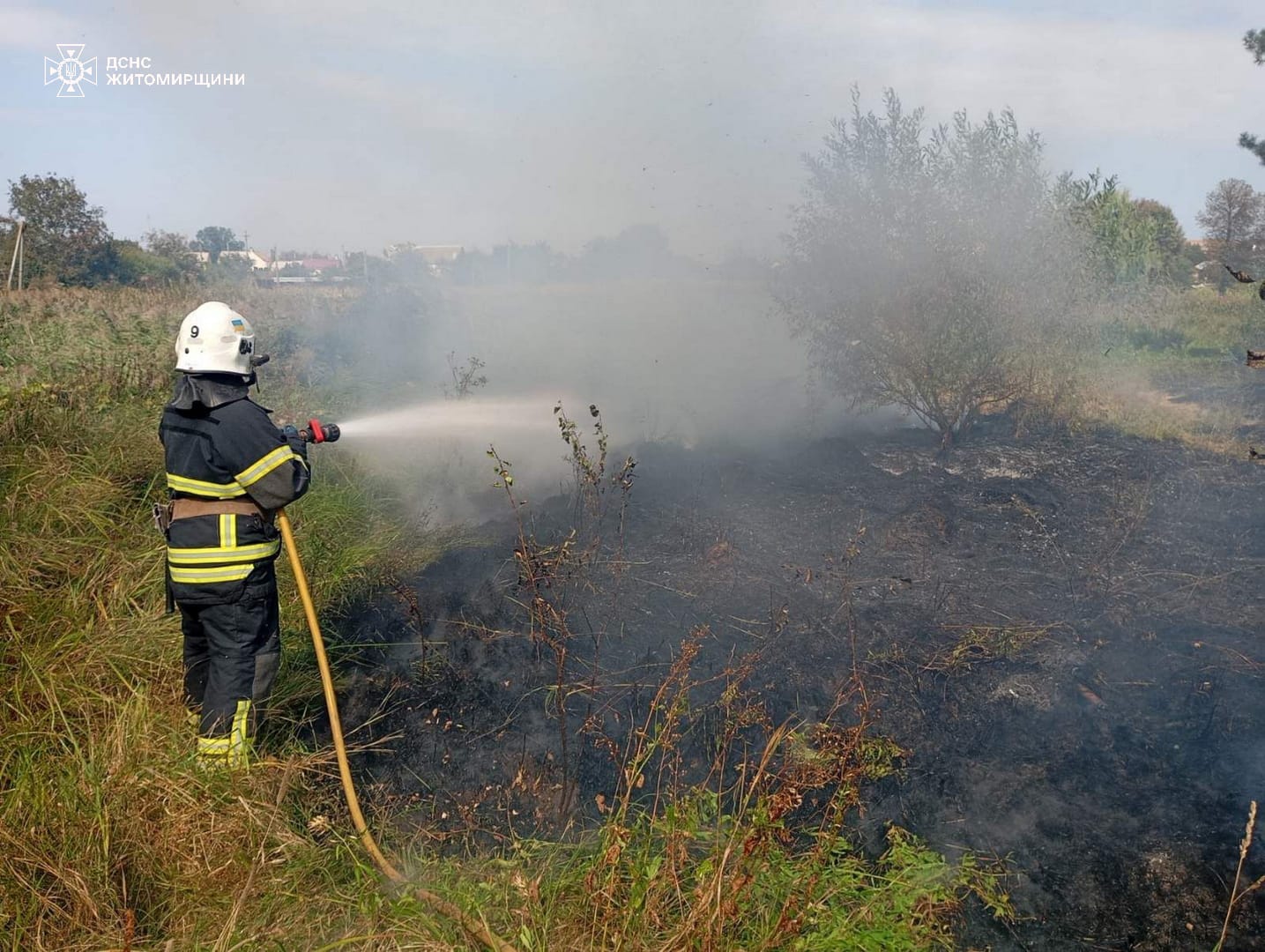 На Олевщині вигоріло понад гектар торфу